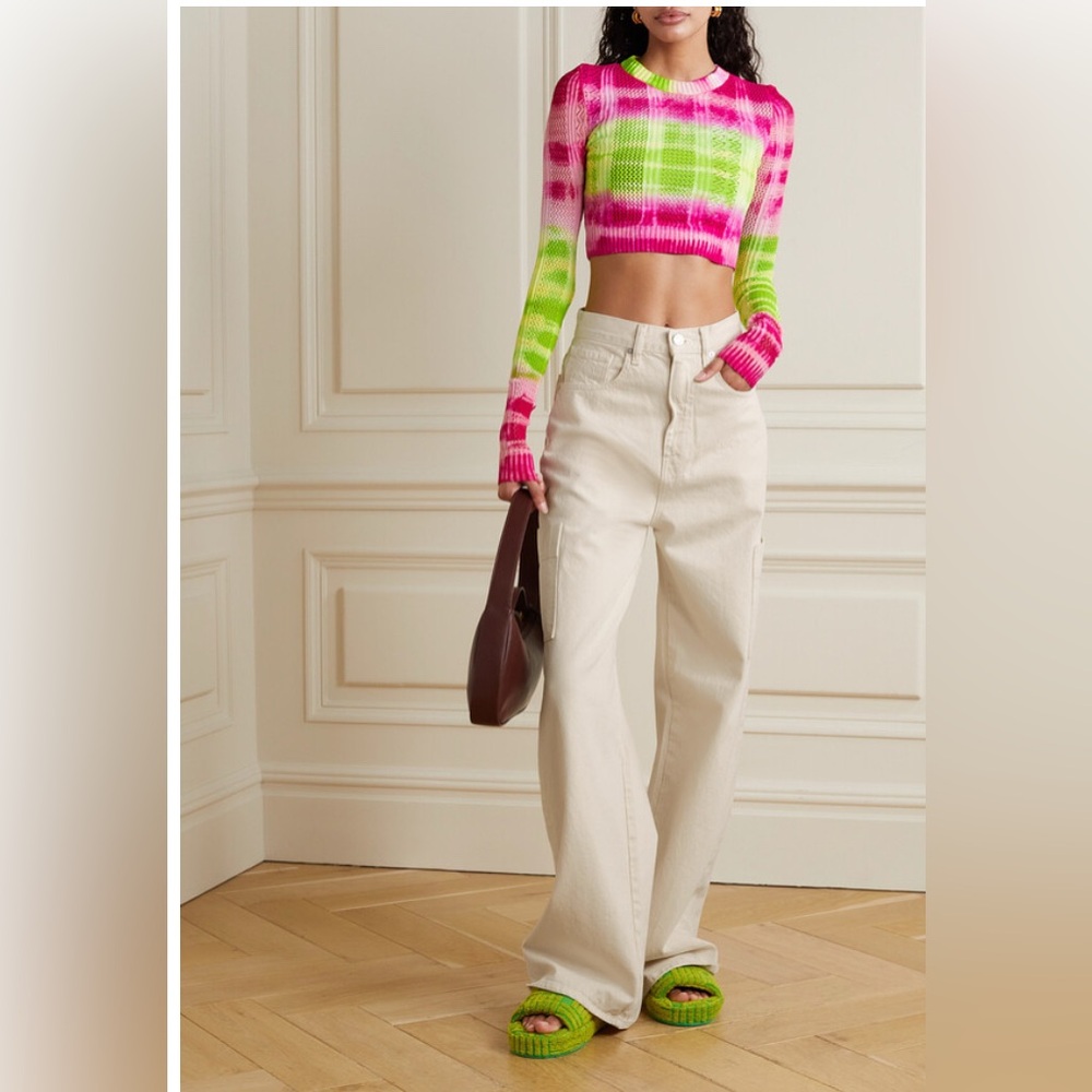 Frame High-rise wide-leg Jeans - ecru
